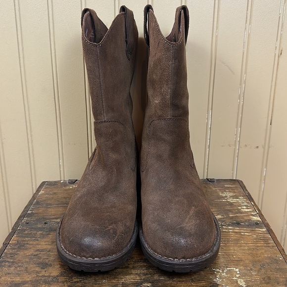 Born Basin Cowboy Style Brown Boots Size 7.5 - Picture 4 of 9